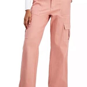Ultra Flirt Blush Wide Leg Cargo Pants